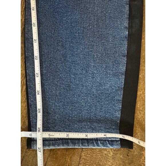 7 for all mankind The High Waist Ankle Skinny Two-Toned Jeans Size 32 - Picture 11 of 13